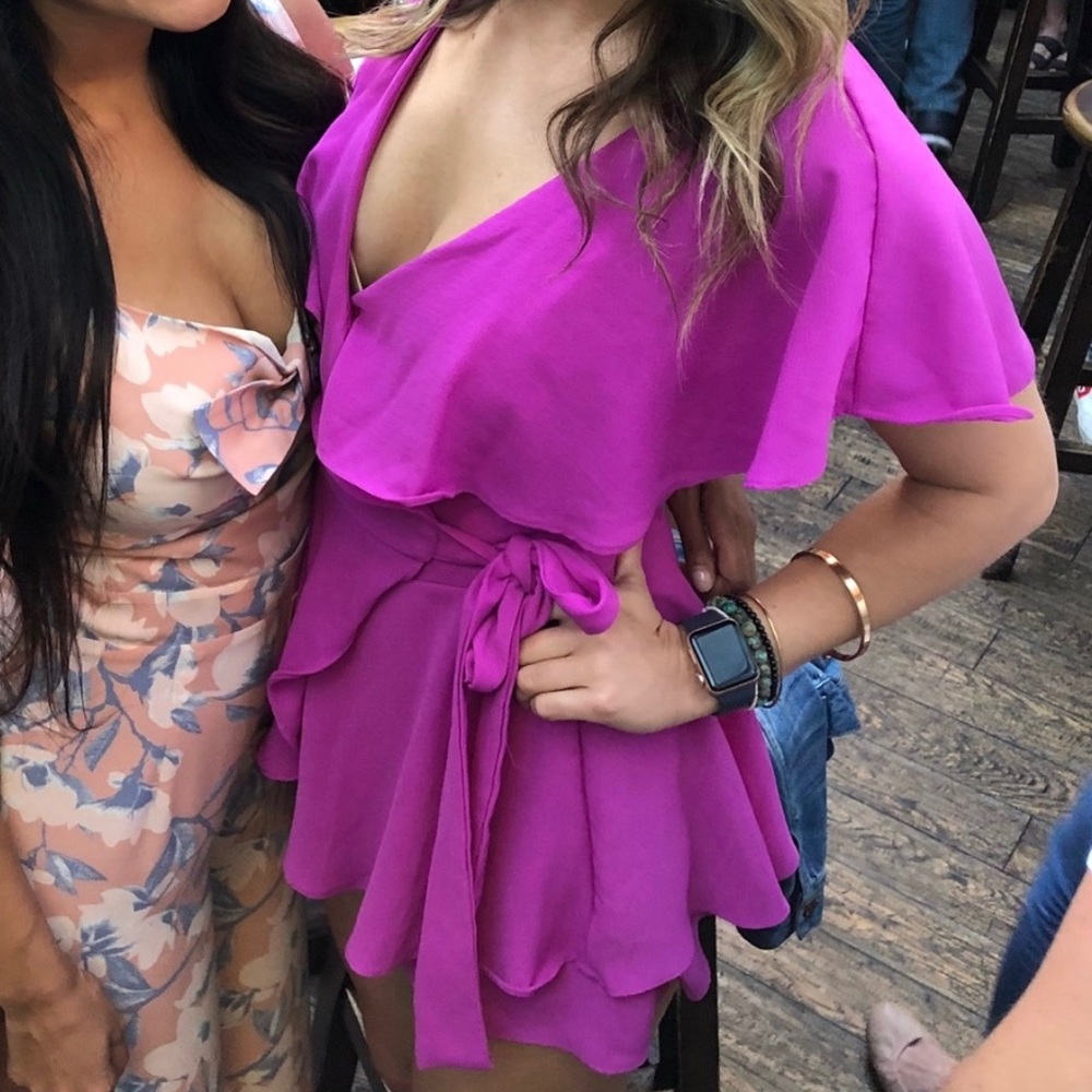 VICi Fiercely Fuchsia Wrap Romper